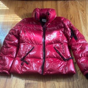 SAM. Women's Shiny Red Puffer Jacket